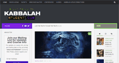 Desktop Screenshot of kabbalahstudent.com